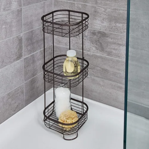 Miniatura 5 de iDesign Forma - Estantería esquinera de metal para ducha, estante de baño para champú, acondicionador