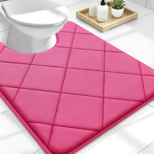 Miniatura 192 de OLANLY Tapete de baño de espuma viscoelástica de 24 x 16 pulgadas, ultra suave y absorbente, lavable a máquina, cómodo tapete de baño para suelo