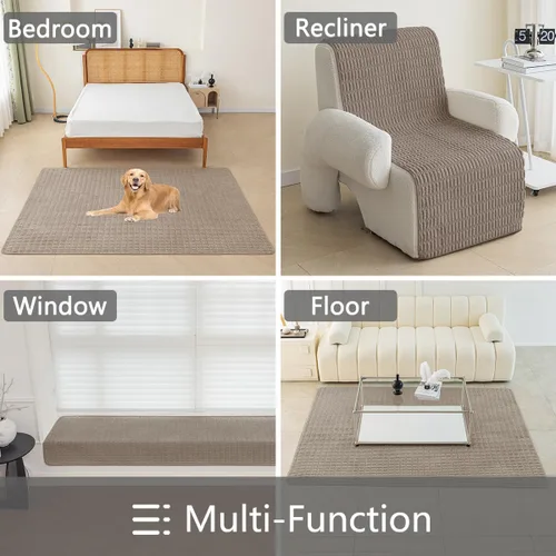 Miniatura 6 de Muamar Funda para Cama de Perro Protector de Sofá, Fundas de Sofá Impermeables Antideslizantes para Sala de Estar Fundas de Sofá, Tapete de Sofá