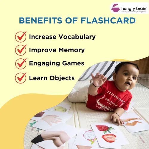 Miniatura 6 de hungry brain Inicio Equipos Tarjetas Flash para Niños Pequeños 1 Año I Montessori, Actividades de Aprendizaje Preescolar y Kindergarten Tarjetas