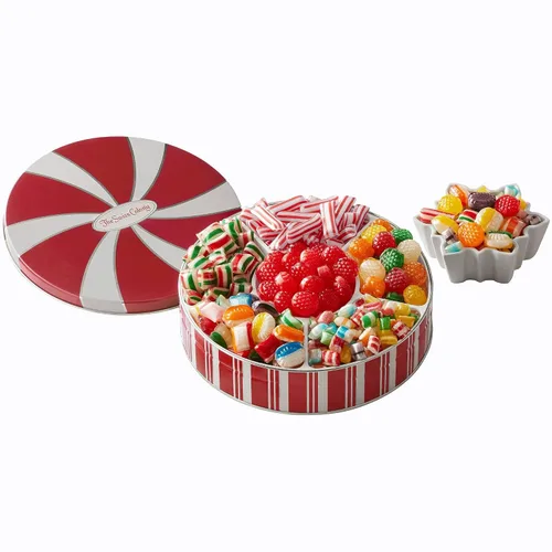 The Swiss Colony - Dulces tradicionales, el mejor surtido de dulces antiguos con caramelos resistentes, gemas de arcoíris, cintas de bebé y más