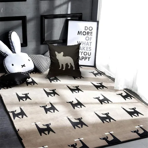 Miniatura 4 de Mugod Funda de almohada cuadrada de lino con silueta de bulldog francés para el hogar, funda de almohada cuadrada de lino para hombres y mujeres