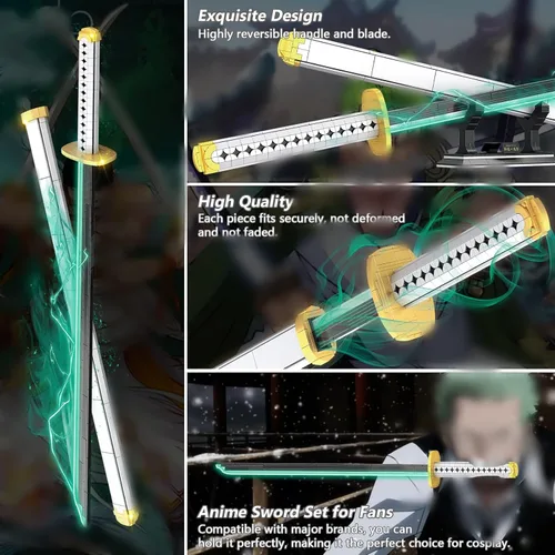 Miniatura 2 de HIGH GODO Demon Anime Sword Building Set, Kit de Bloques de Hacha y Martillo Meteoro de 43 Pulgadas, Set de Bloques de Construcción de Armas