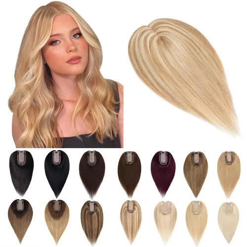 Miniatura 13 de SEGO Extensiones de Cabello para Mujeres Cabello Humano Real Con Flequillo, Base de Seda de 7 * 13CM (2.8 x 5.1 pulgadas) Cabello Humano Remy 100%