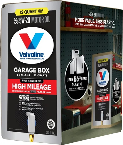 Miniatura 51 de Valvoline - Aceite de motor de mezcla sintética SAE 10W-40 de alto kilometraje, con tecnología MaxLife, 1 cuarto de galón, caja de 6