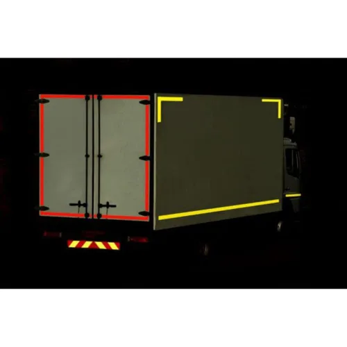 Miniatura 4 de Cinta reflectante de alta visibilidad roja DOT-C2 de 2 pulgadas x 75 pies, cinta de advertencia de seguridad, cinta de visibilidad, cinta adhesiva