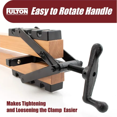 Miniatura 5 de Peachtree Woodworking Supply Paquete de 2 abrazaderas de presión de 4 vías para sujetar paneles desde todas las direcciones. Para carpinteros