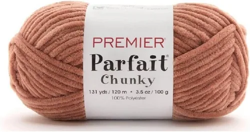 Miniatura 2 de Premier Yarns Parfait - Paquete de 3 unidades de felpilla gruesa de 3.5 onzas, peso supervoluminoso, paquete de 3 unidades con soportes para punto