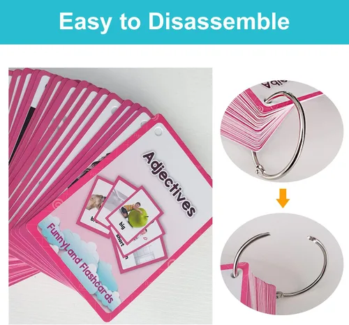 Miniatura 4 de Lilias Adjetivos Tarjetas didácticas, juguetes de aprendizaje para niños pequeños, juguetes de aprendizaje preescolar, suministros de educación