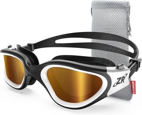 Miniatura 17 de ZIONOR G1 - Gafas de natación polarizadas unisex para mujeres adultas, antiniebla, 100% anti UV, gafas de buceo A0 (polarizado + espejo dorado)