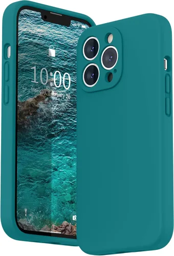 Miniatura 32 de SURPHY Funda para iPhone 13 Pro con protector de pantalla, Fundas de silicona líquida para iPhone 13 Pro