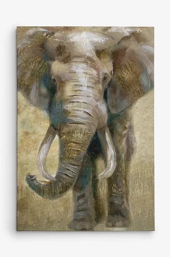 Miniatura 15 de Renditions Gallery Watercolor Elephant Gallery Wrapped Canvas Wall Art, 12x18, Black/White
