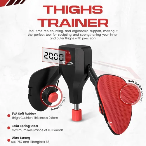 Miniatura 2 de Ejercitador Kegel de entrenamiento de cadera y muslo, 0-120 libras, resistencia ajustable, dispositivos de ejercicio para suelo pélvico con 5 bandas