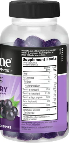 Miniatura 16 de Airborne - Gomitas de saúco + zinc y vitamina C para adultos, suplemento para fortalecer el sistema inmunológico con vitaminas D y zinc