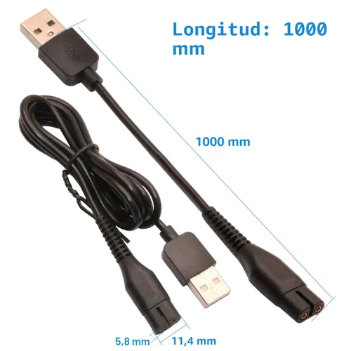 Miniatura 9 de Cable de alimentación 5V Cargador de repuesto El adaptador USB es adecuado para una variedad de peluqueros eléctricos, afeitadoras, purificadores