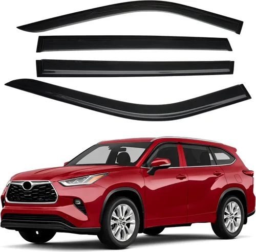 Miniatura 42 de Canvcle RAV4 Rain Guards - Window Visors for Toyota RAV4 2006-2012, Outside-Mount Tape-On Side Window Wind Deflectors for RAV4 Accessories, Vent