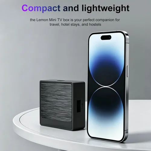Miniatura 6 de BOXPUT Mini Android TV Box 12.0 Lemon TV Caja pequeña 4K Smart TV Box 2026 con control remoto por voz BT - BT5.4, 2 GB / 16 GB, Allwinner H618