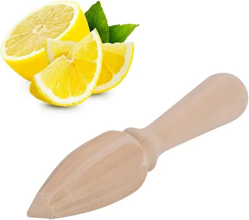 Miniatura 5 de FLEXMAN Wooden Lemon Squeezer Reamer, Multi Purpose Useful Manual Citrus Squeezer, Lemon Hand Juicer, Lime Squeezer for Lemons, Limes, Oranges