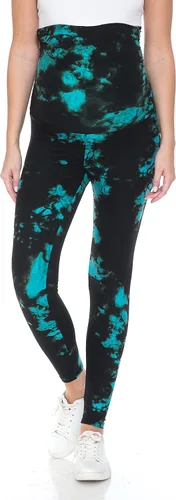 Miniatura 2 de Leggings Depot Women's Tie Dye Printed Maternity Tights Pregnancy Over The Belly Yoga Leggings