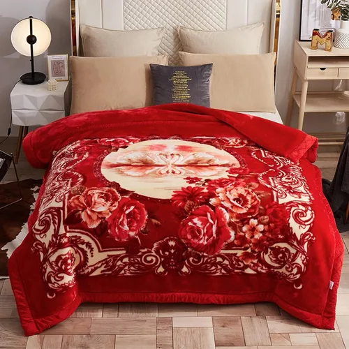 Miniatura 13 de LGYKUMEG - Manta coreana de visón, 59"×79", sedosa y cálida - 2 capas reversibles de manta de felpa Raschel 4.4 lb, beige y marrón, (150x200cm-2kg)