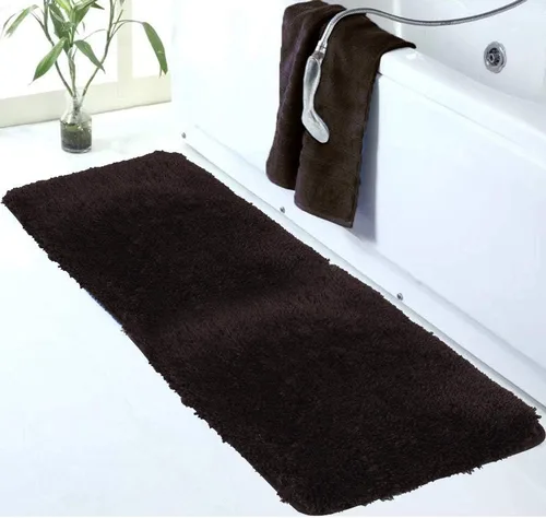 Miniatura 30 de Walensee Alfombra de baño antideslizante (16 x 24 pulgadas, color rubor) absorbente de agua, microfibra suave, lavable a máquina, alfombra de baño