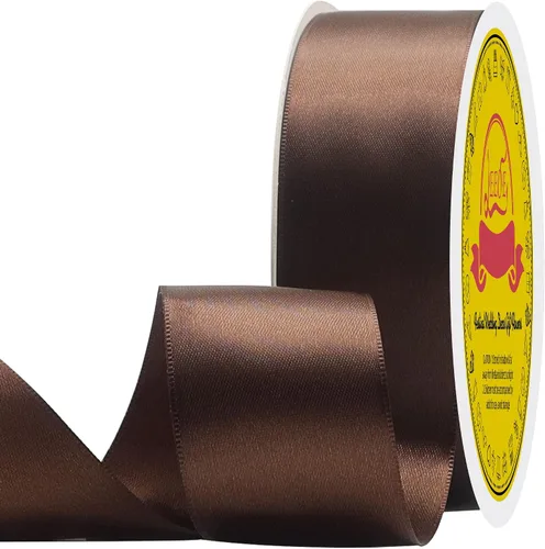 Miniatura 345 de Cinta de satén blanca antigua de doble cara de 1-1/2 pulgadas x 50 yardas, cinta de poliéster para envolver regalos, día de San Valentín, bodas