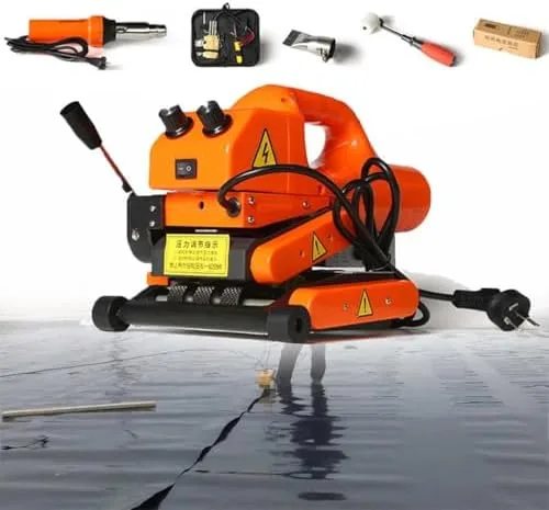 Máquina de soldadura de geomembrana de alta potencia, kit de herramientas de soldadura de cuña caliente para sellado de película de PVC EVA PE HDPE