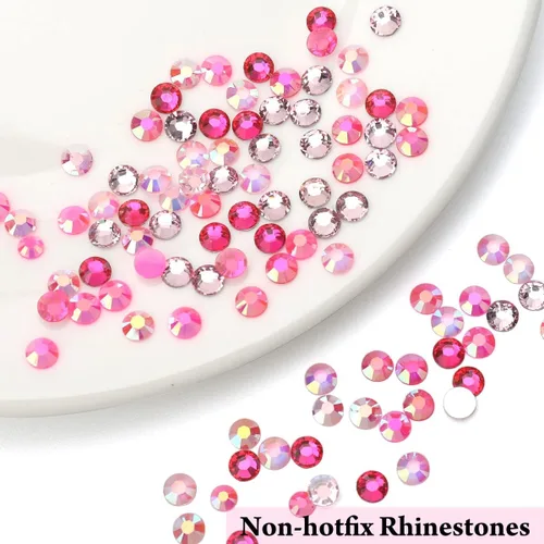 Miniatura 6 de Diamantes de imitación de resina con parte trasera plana, 21000 unidades de piedras preciosas de gelatina que no se calientan, 6