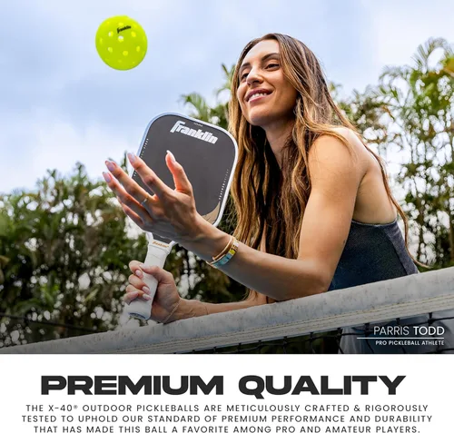 Miniatura 4 de Franklin Sports X-40 pelotas de Pickleball al aire libre - Bola oficial del Pickleball de EE. UU., APP Tour + US Open - Tamaño reglamentario