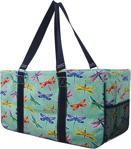 Miniatura 51 de NGIL Bolsa de comestibles reutilizable extra grande plegable de gran tamaño para comestibles, almacenamiento, picnic, playa, Estampado