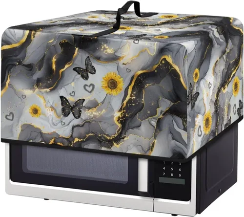 Miniatura 7 de Cubierta para horno de microondas a prueba de polvo, para encimera, freidora de aire, tostadora, horno, para decoración interior del hogar, L, 20.9