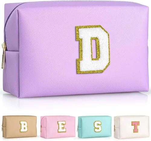 Miniatura 181 de TOPEAST - Bolso de maquillaje para mujer, G Blanco nacarado-rosa
