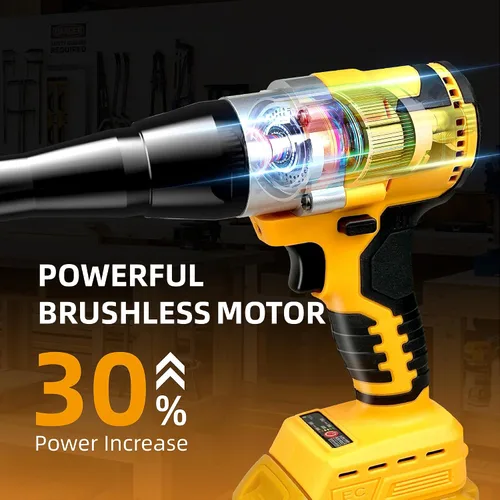 Miniatura 3 de Funnywhale Pistola de remache inalámbrica compatible con batería Dewalt de 20 V máxima (sin batería), pistola de remache eléctrica, herramienta