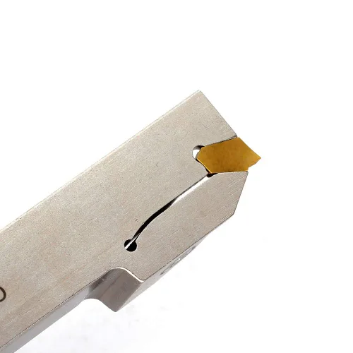 Miniatura 5 de OSCARBIDE 3/4" torno indexable ranurado titular de separación resistente niquelado QA12R-30 herramienta de corte a mano derecha con 10 piezas