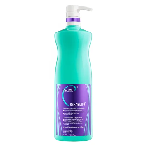 Miniatura 10 de Malibu C REHABILIT8 - Acondicionador de proteínas suavizantes (1 paquete) – Repone la proteína capilar y los aminoácidos para evitar la rotura