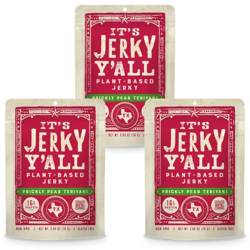 Miniatura 17 de It's Jerky Y'all - Plant Protein Jerky - The Smarter Jerky 16-19g Protein + 8-10g Fiber Per Bag Non-GMO, No Cholesterol, Born in Texas