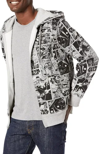 Amazon Essentials Disney | Marvel | Star Wars Sudaderas con capucha de forro polar con cremallera completa para hombre - Colores descontinuados