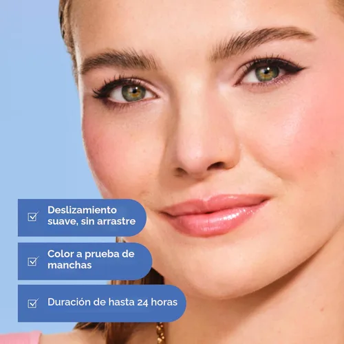 Miniatura 2 de Almay Lápiz delineador de ojos para todo el día, a prueba de manchas, maquillaje de ojos impermeable, hipoalergénico, sacapuntas integrado, 205 Negro