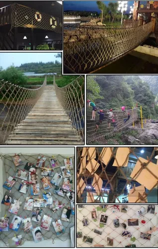 Miniatura 6 de Red de seguridad para niños,Cuerda de cáñamo resistente, red de carga, valla de escalera de yute, protección de barandilla de escalera