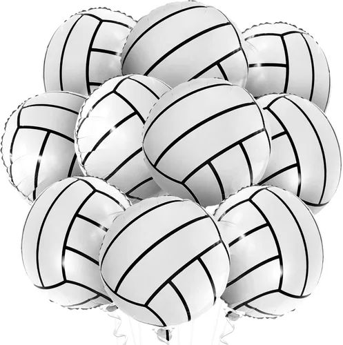 Miniatura 11 de KatchOn, Globos de baloncesto grandes de papel de aluminio color naranja, 18 pulgadas, paquete de 10 unidades, decoraciones de baloncesto