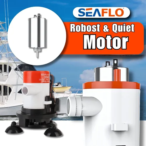 Miniatura 8 de SEAFLO Kit de bomba de aireación Livewell portátil serie 09 – 12 V, 350 GPH, sumergible, cabezal rociador ajustable, funcionamiento silencioso