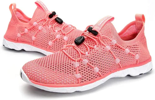 Miniatura 8 de MOERDENG - Zapatos de agua de secado rápido para mujer, ligeros, para deportes al aire libre, playa, piscina, ejercicio