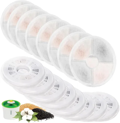 Miniatura 8 de Paquete de 6 filtros de repuesto para fuente de agua para gatos, para dispensador de agua de flores de 3 L, filtro automático para fuente