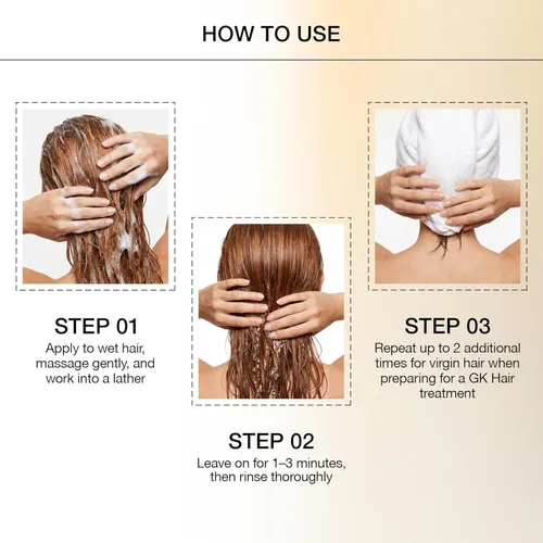 Miniatura 4 de GK HAIR Global Keratin pH+ Champú aclarante de pre-tratamiento (33.8 fl oz/1000ml) Para limpieza profunda del cabello, elimina impurezas -Con aloe