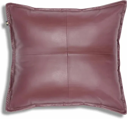 Miniatura 40 de LL LEATHER LOVERS Funda de almohada de piel de cordero - Funda de cojín para sofá, fundas decorativas para sala de estar y dormitorio, 20 x 20 Negro