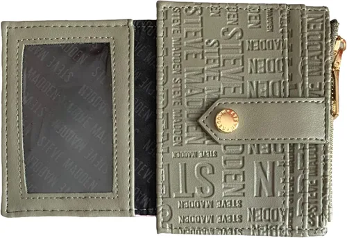Miniatura 2 de Steve Madden Cartera de tarjetas en relieve e impresión, Salvia, Steve Madden Estuche para tarjetas