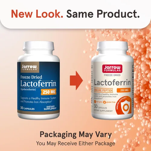 Miniatura 2 de Jarrow Formulas Suplementos de lactoferrina de 250 mg – Glicoproteína de apoyo inmunológico para un apoyo saludable del sistema inmunológico