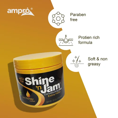 Miniatura 5 de Shine 'n Jam Gel acondicionador extra agarre para trenzas, giros y control del encrespamiento