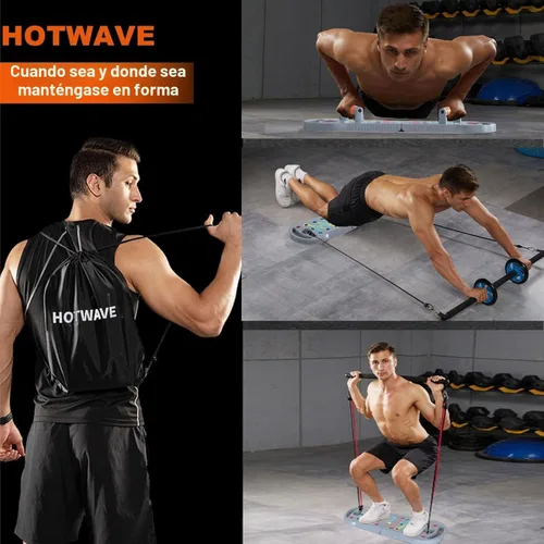 Miniatura 6 de HOTWAVE Push Up Board Fitness, Portable Foldable 20 in 1 Push Up Bar at Home Gym, Pushup Handles for Floor. Professional Strength Training Equipment