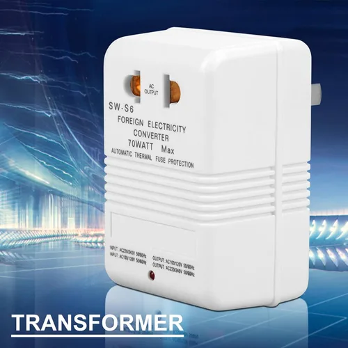 Miniatura 7 de Convertidor de voltaje, transformador de voltaje de potencia 70W 70W 110V/120V a 220V/240V 55-60HZ